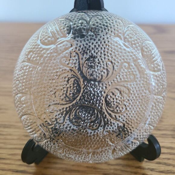 Jeannette Harp Depression Pressed Glass Coaster Trinket Dishes Gold Beaded Rim - Picture 12 of 15